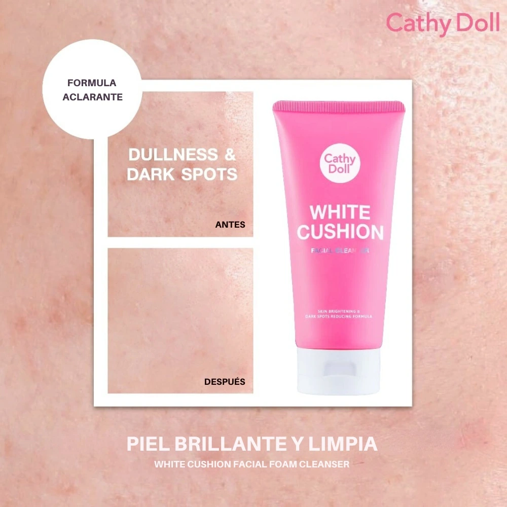 White Cushion Facial Foam Cleanser 120ml - Imagen 4